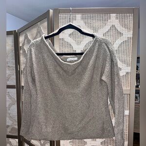 Abercrombie & Fitch Boucle Off-the-Shoulder Sweater